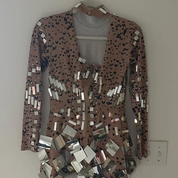 Born in Stockholm Raquel mirror party dress